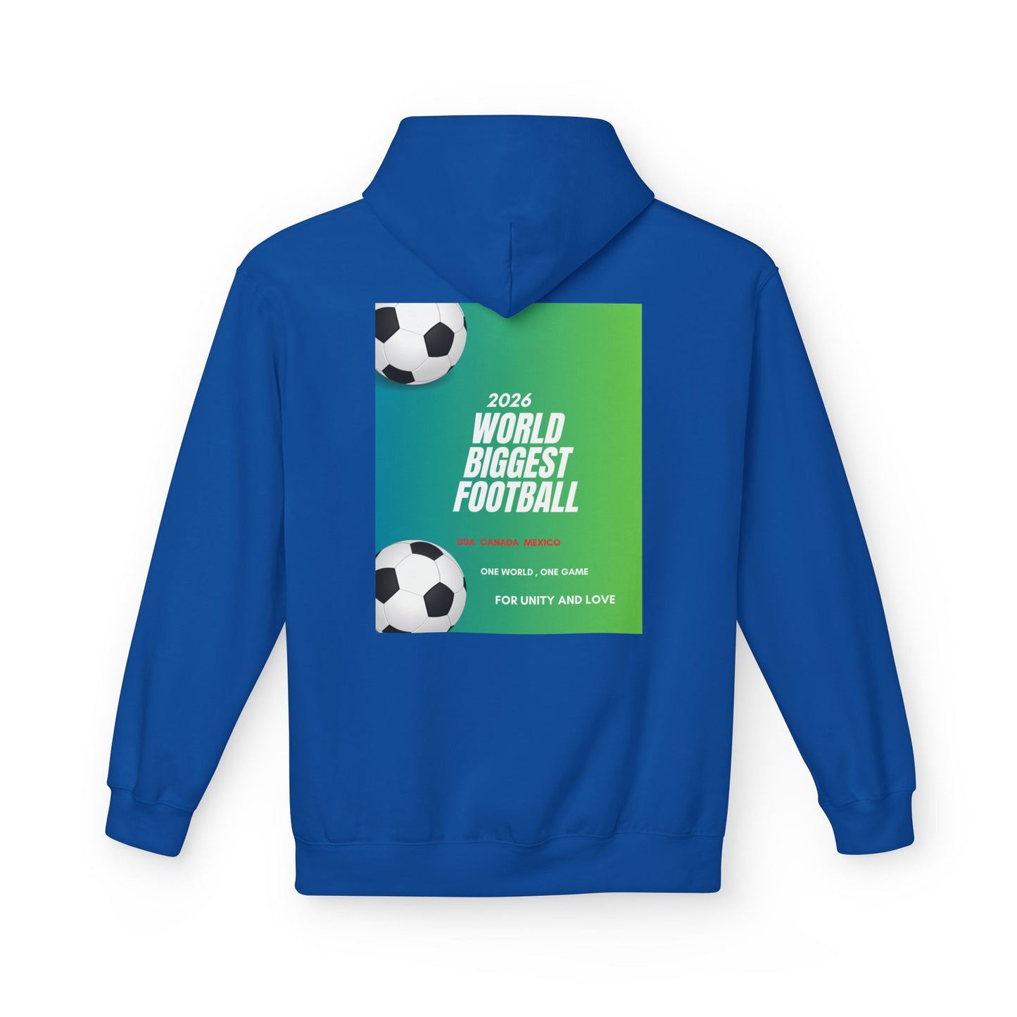 World Biggest Football 2026 Hoodie – Soccer Event Poster Design