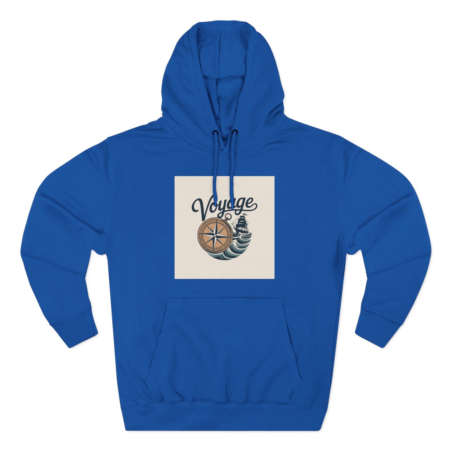 Voyage Compass Hoodie — Nautical Travel Graphic Pullover