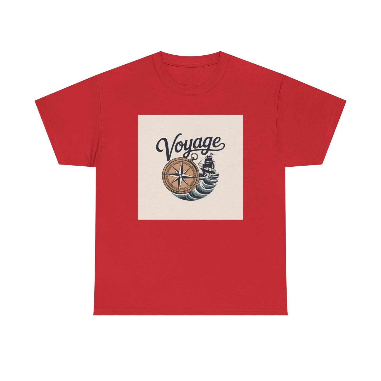 Voyage Nautical Compass T-Shirt — Adventure Beach Travel Graphic Tee