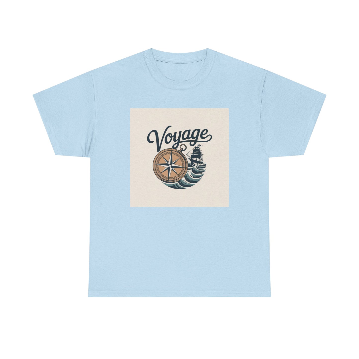 Voyage Nautical Compass T-Shirt — Adventure Beach Travel Graphic Tee