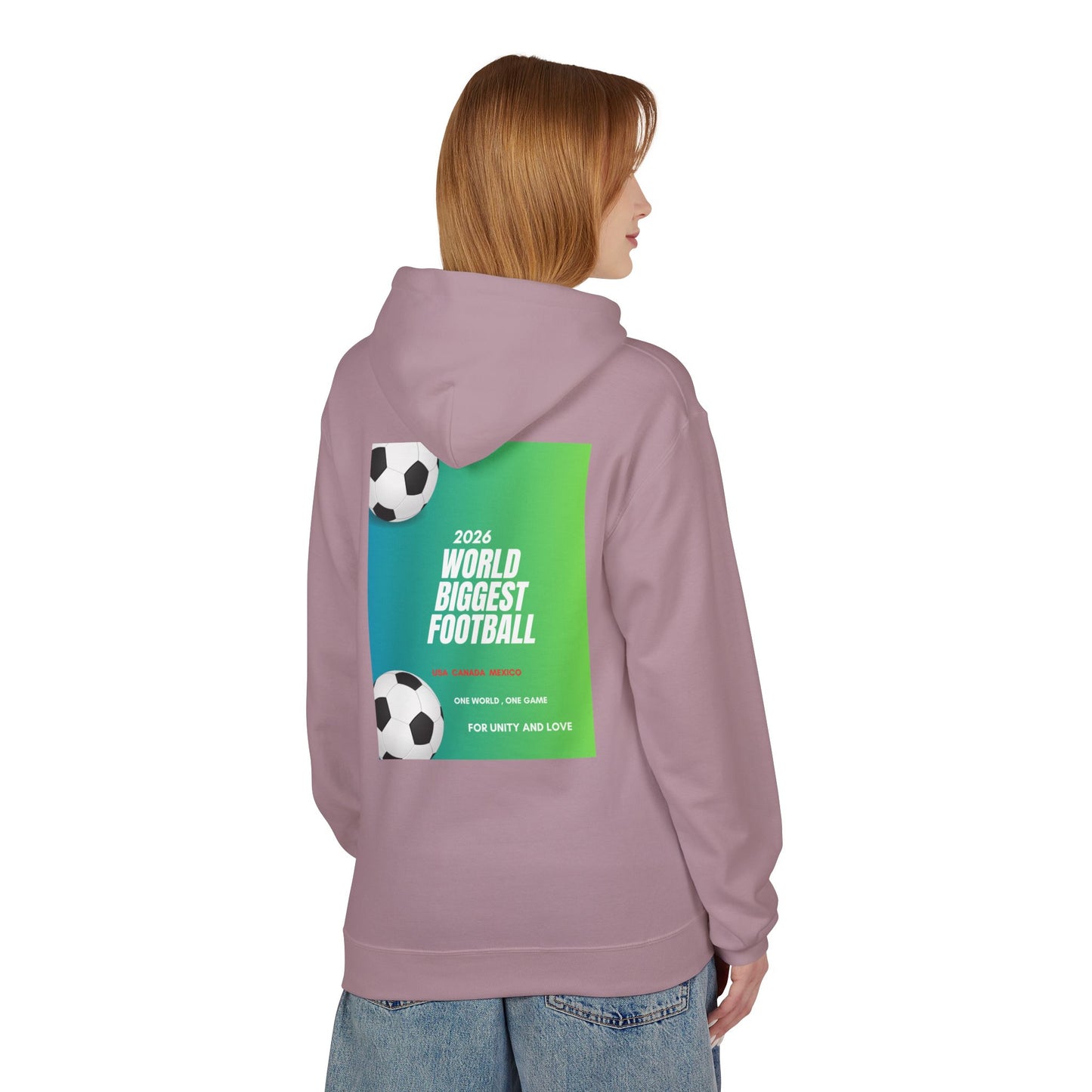 World Biggest Football 2026 Hoodie – Soccer Event Poster Design