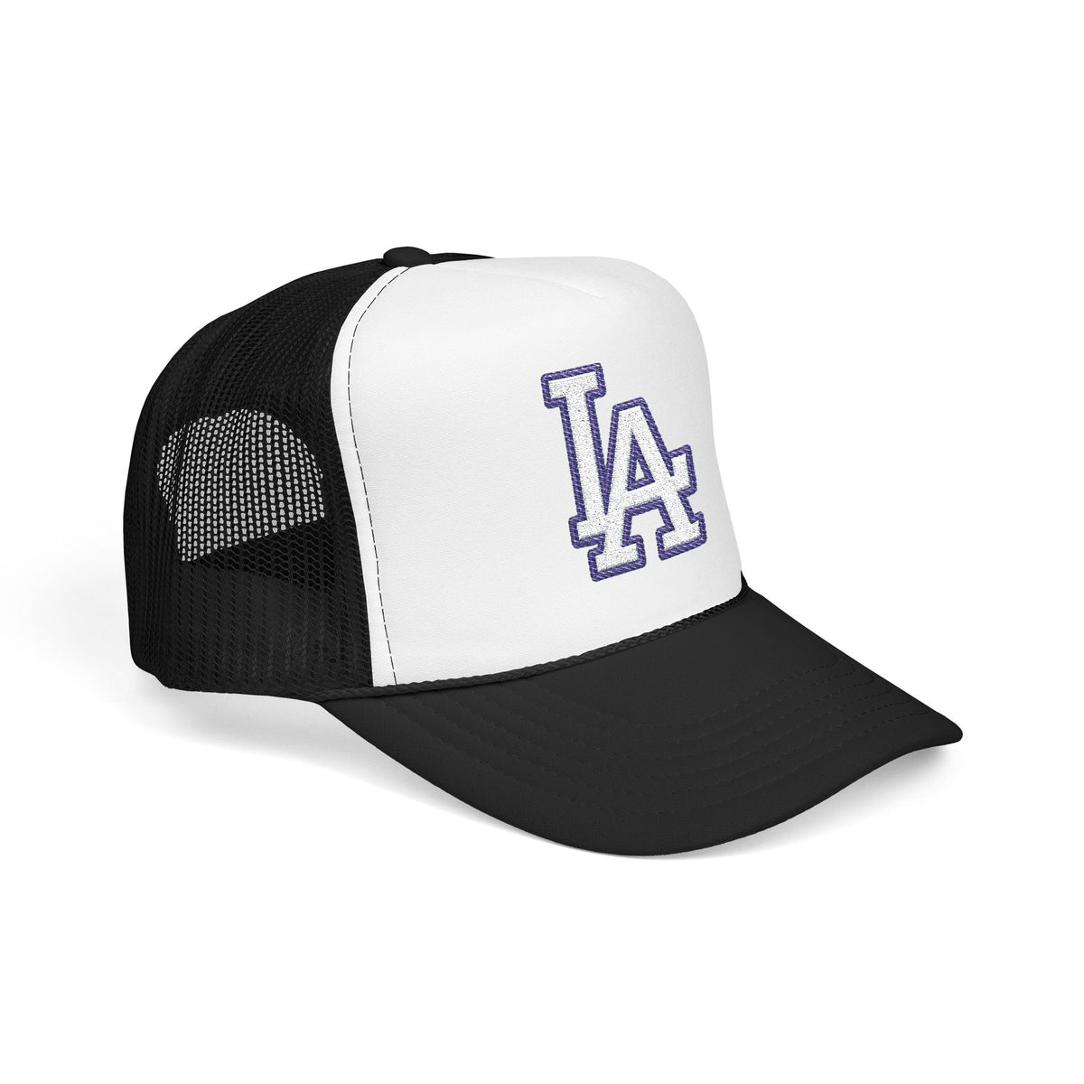 LA logo, Los Angeles California Design, City pride graphic, Varsity style hat cap, T-shirt hoodie POD