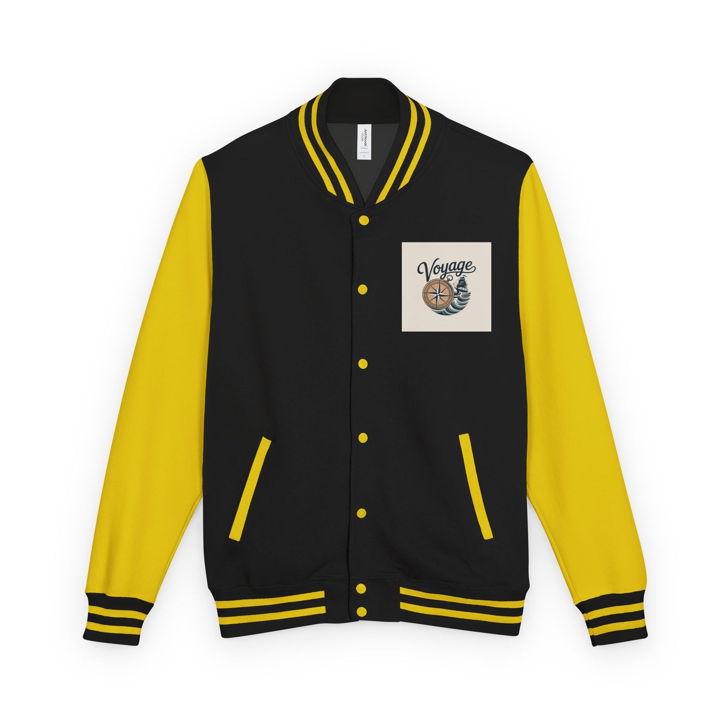 Letterman Jacket — 'Voyage' Nautical Shell Patch Varsity Jacket