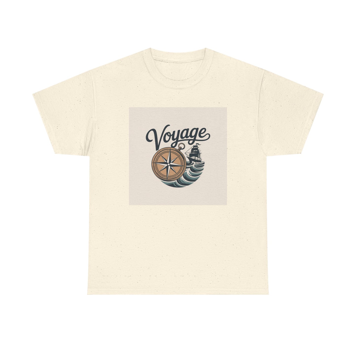 Voyage Nautical Compass T-Shirt — Adventure Beach Travel Graphic Tee