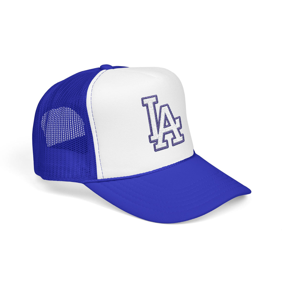 LA logo, Los Angeles California Design, City pride graphic, Varsity style hat cap, T-shirt hoodie POD