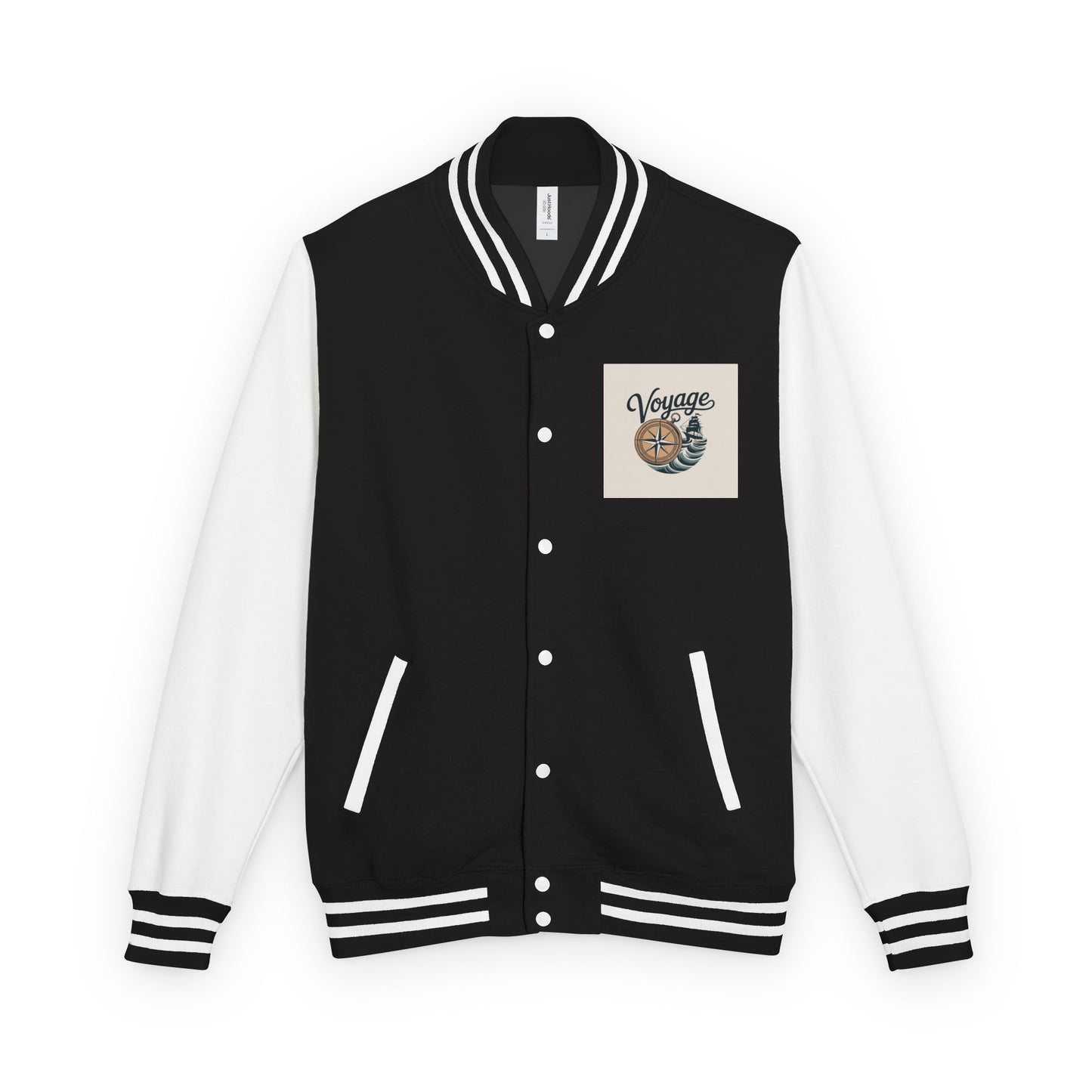Letterman Jacket — 'Voyage' Nautical Shell Patch Varsity Jacket