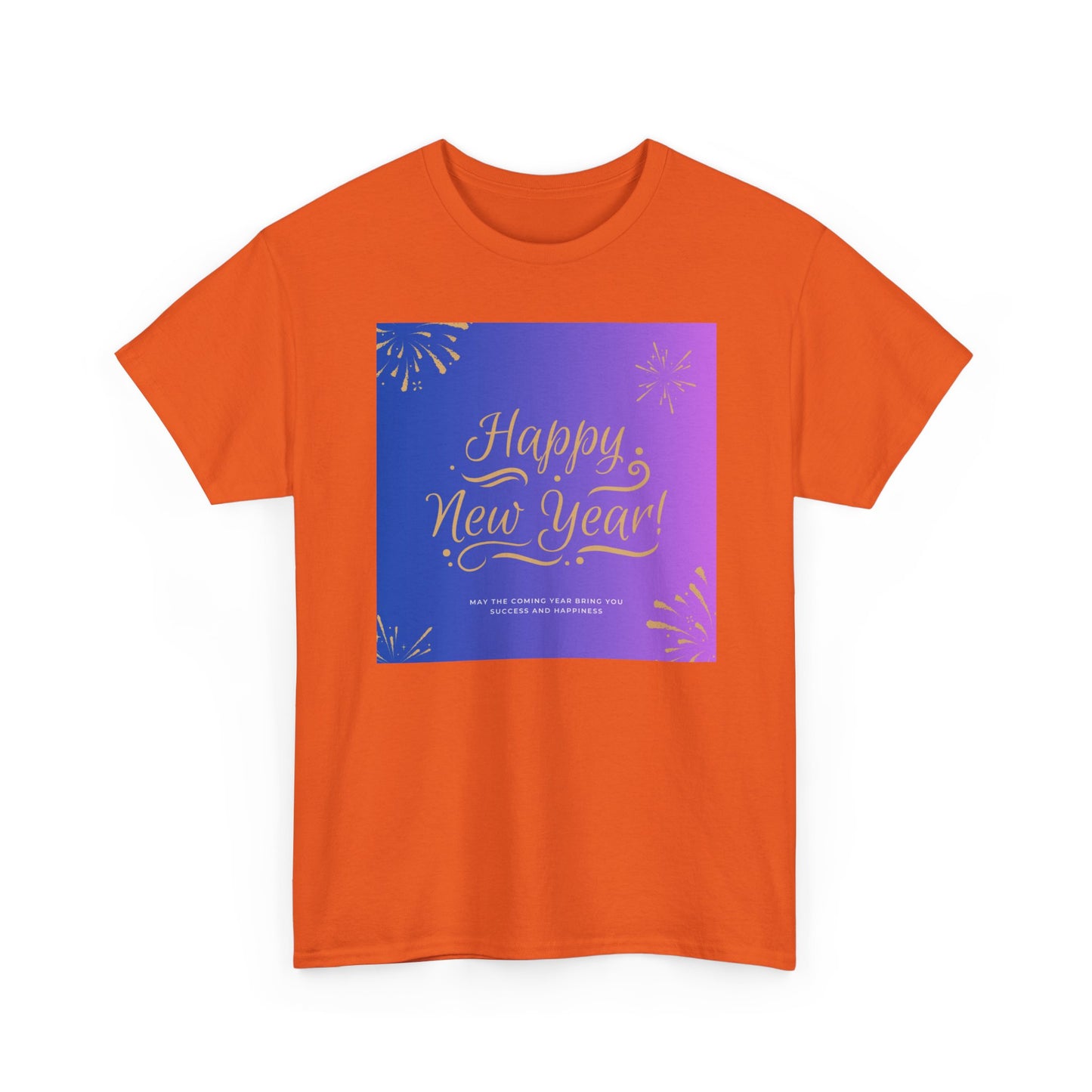 Happy New Year Tee — Festive Gradient Fireworks Holiday T‑Shirt