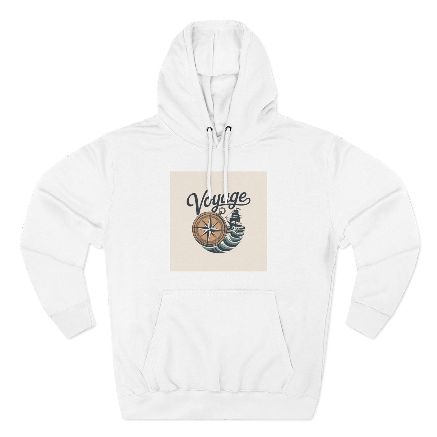 Voyage Compass Hoodie — Nautical Travel Graphic Pullover