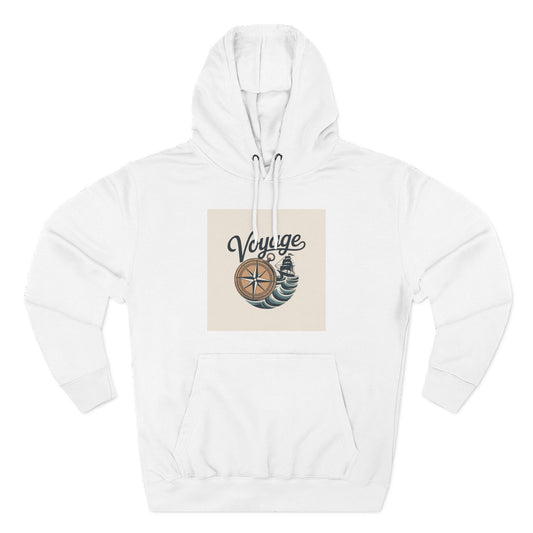 Voyage Compass Hoodie — Nautical Travel Graphic Pullover