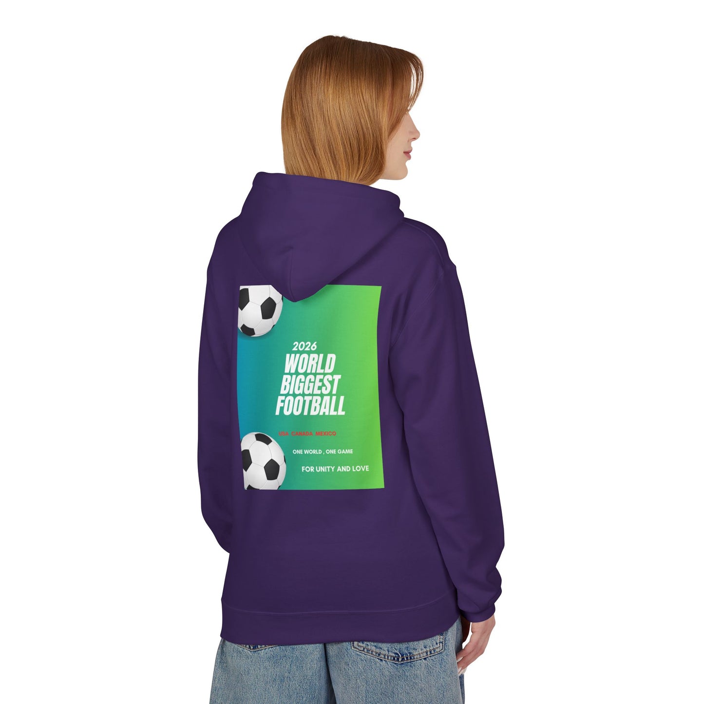 World Biggest Football 2026 Hoodie – Soccer Event Poster Design