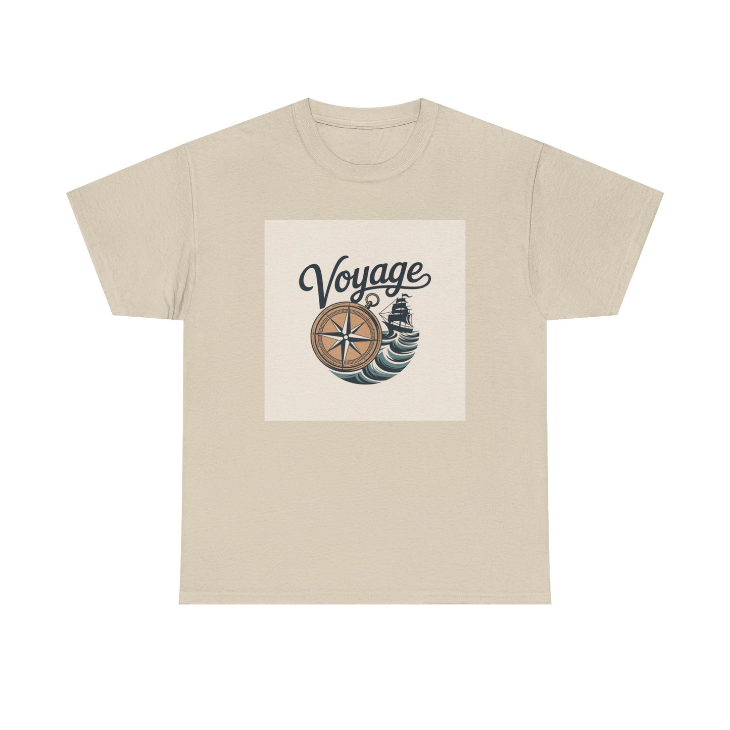 Voyage Nautical Compass T-Shirt — Adventure Beach Travel Graphic Tee