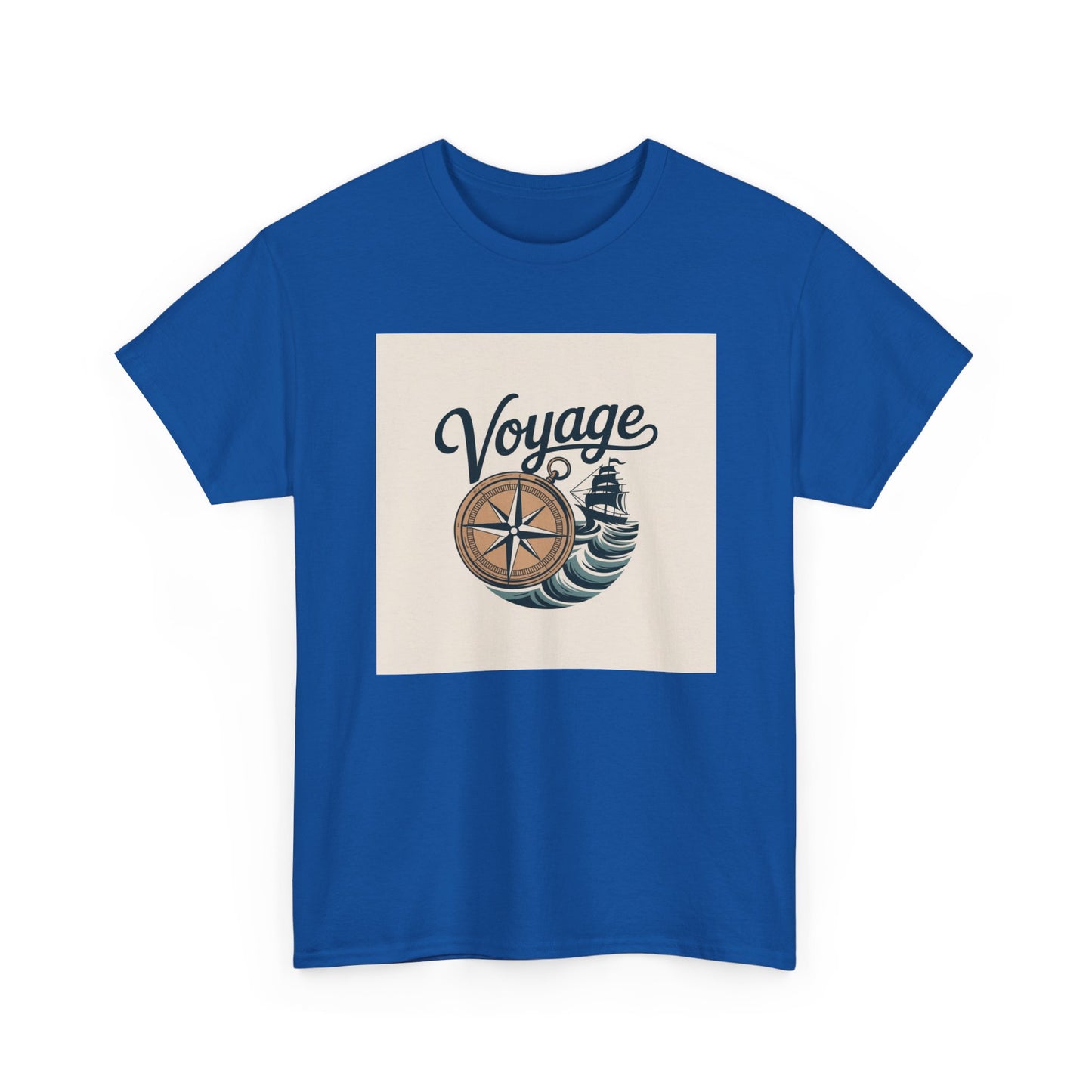 Voyage Nautical Compass T-Shirt — Adventure Beach Travel Graphic Tee
