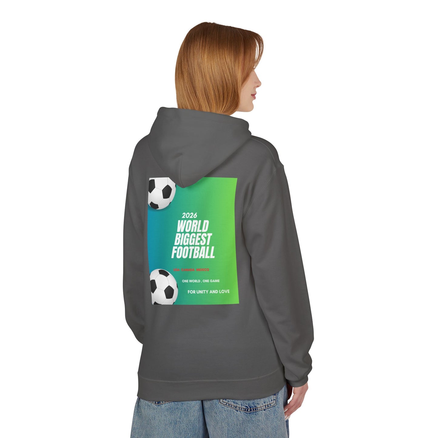 World Biggest Football 2026 Hoodie – Soccer Event Poster Design