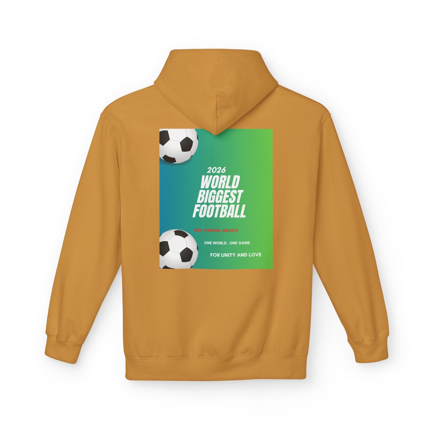 World Biggest Football 2026 Hoodie – Soccer Event Poster Design