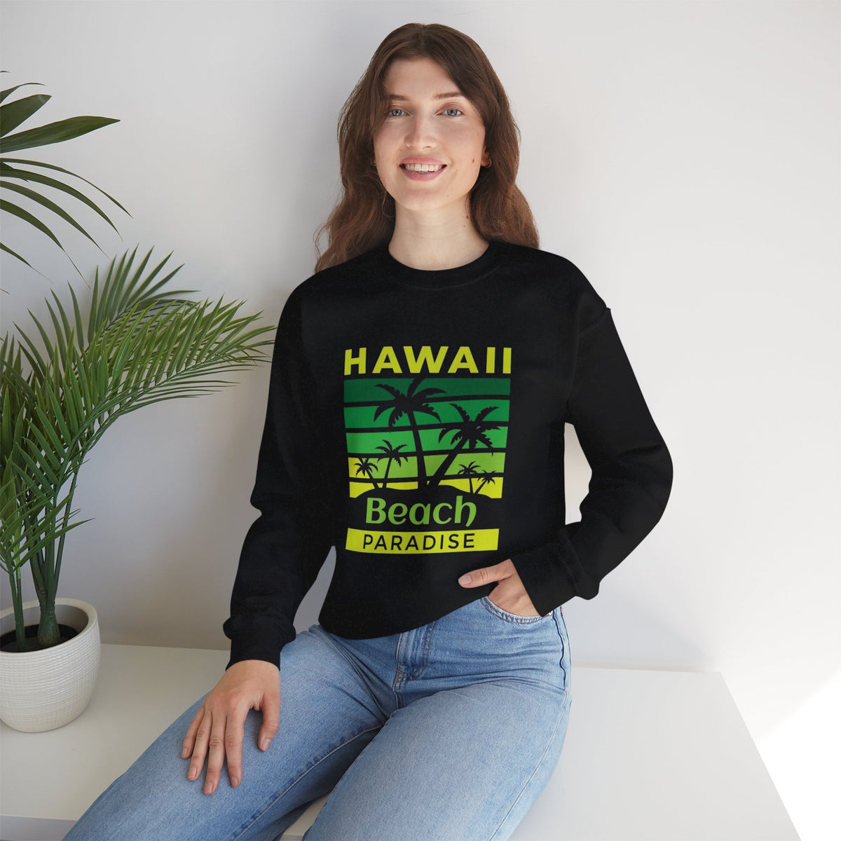 Hawaii Beach Paradise Crewneck Sweatshirt