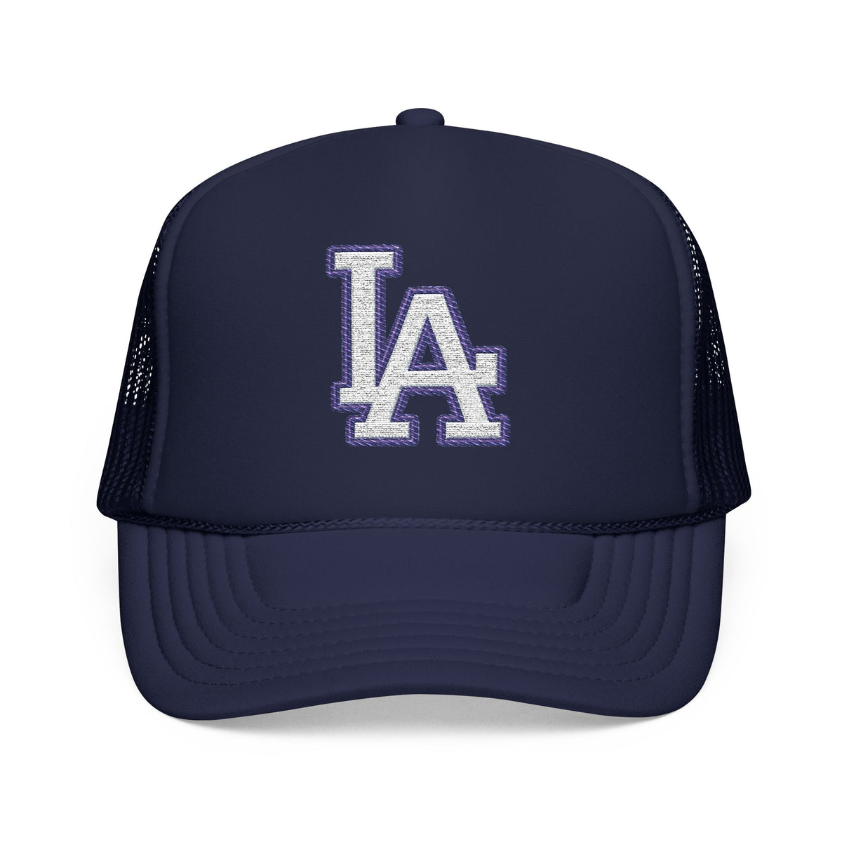 LA logo, Los Angeles California Design, City pride graphic, Varsity style hat cap, T-shirt hoodie POD