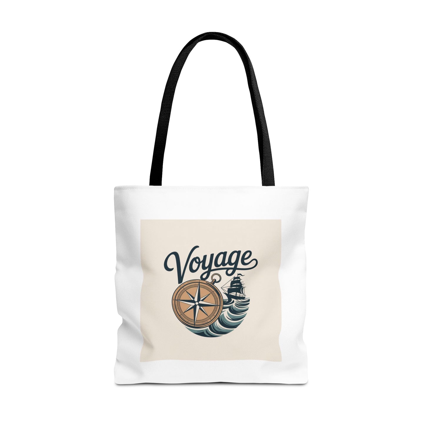 Voyage Compass Tote Bag – Nautical Travel Canvas Tote