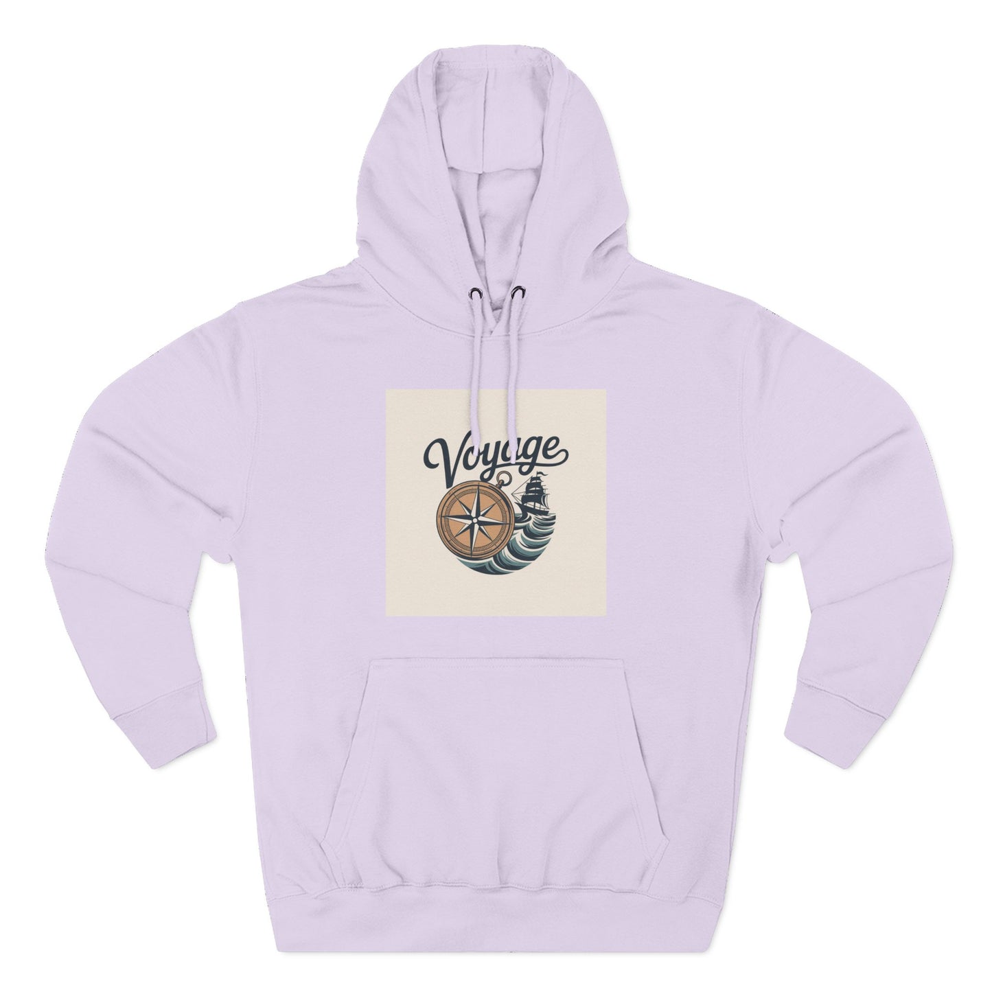 Voyage Compass Hoodie — Nautical Travel Graphic Pullover