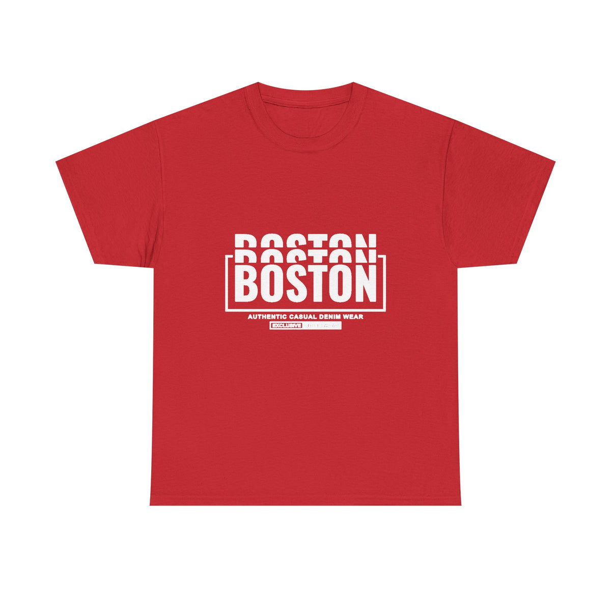 Boston Graphic Tee — Double-Stacked Logo City Shirt