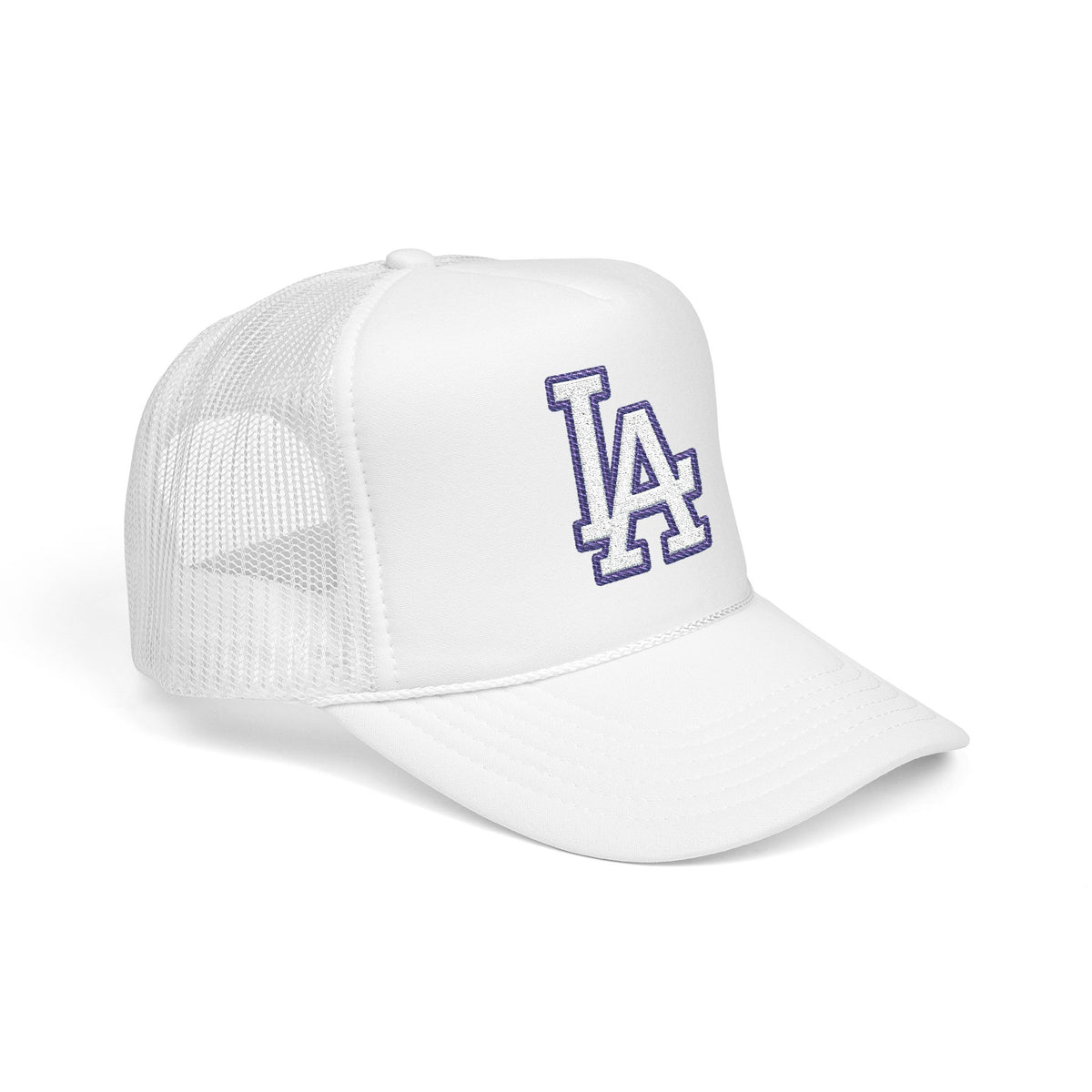 LA logo, Los Angeles California Design, City pride graphic, Varsity style hat cap, T-shirt hoodie POD