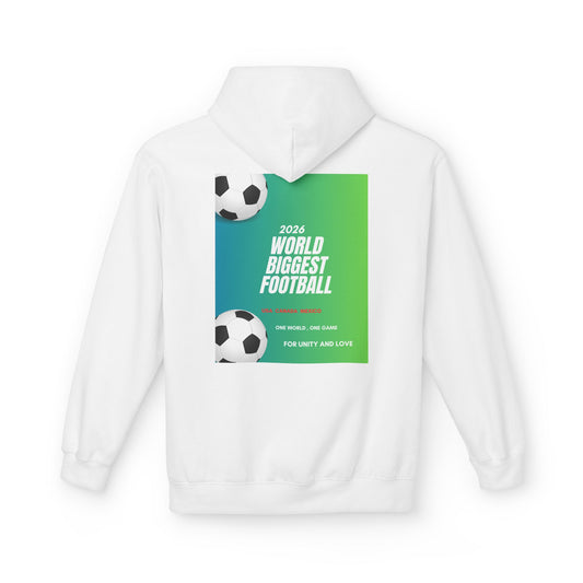 World Biggest Football 2026 Hoodie – Soccer Event Poster Design