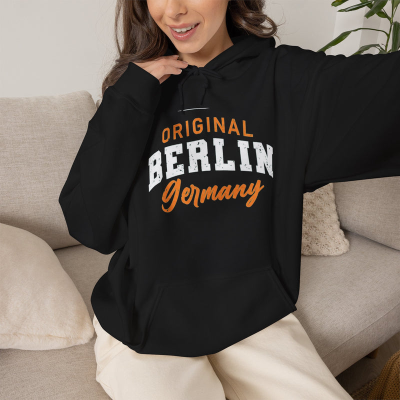 Original Berlin Germany Hoodie — Vintage City Graphic Hooded Sweatshirt