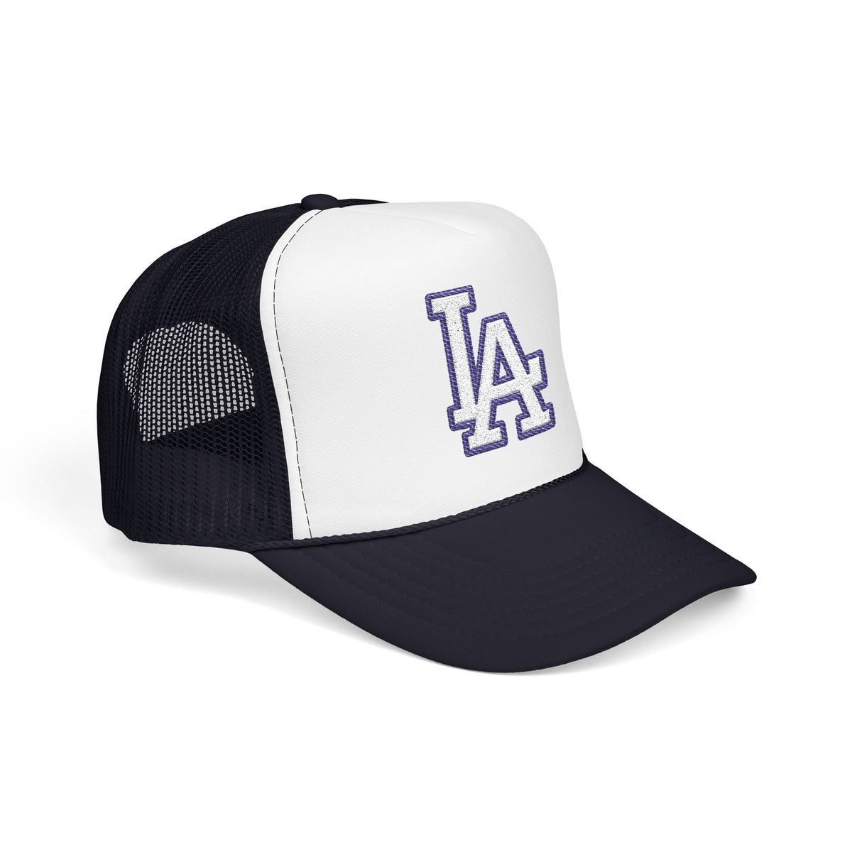 LA logo, Los Angeles California Design, City pride graphic, Varsity style hat cap, T-shirt hoodie POD