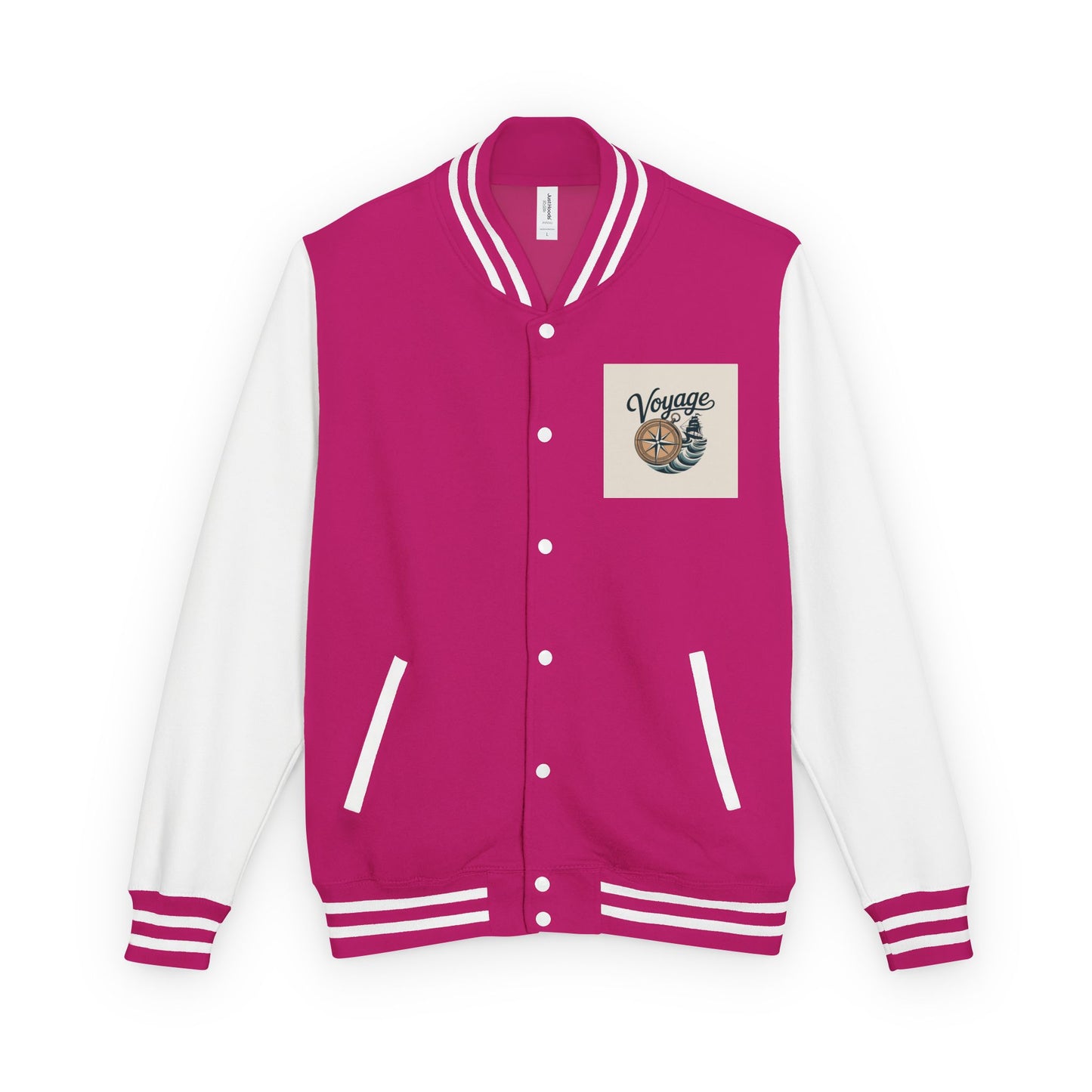 Letterman Jacket — 'Voyage' Nautical Shell Patch Varsity Jacket