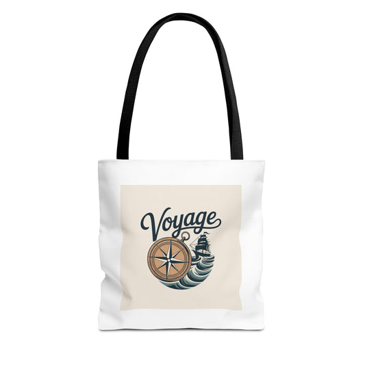 Voyage Compass Tote Bag – Nautical Travel Canvas Tote