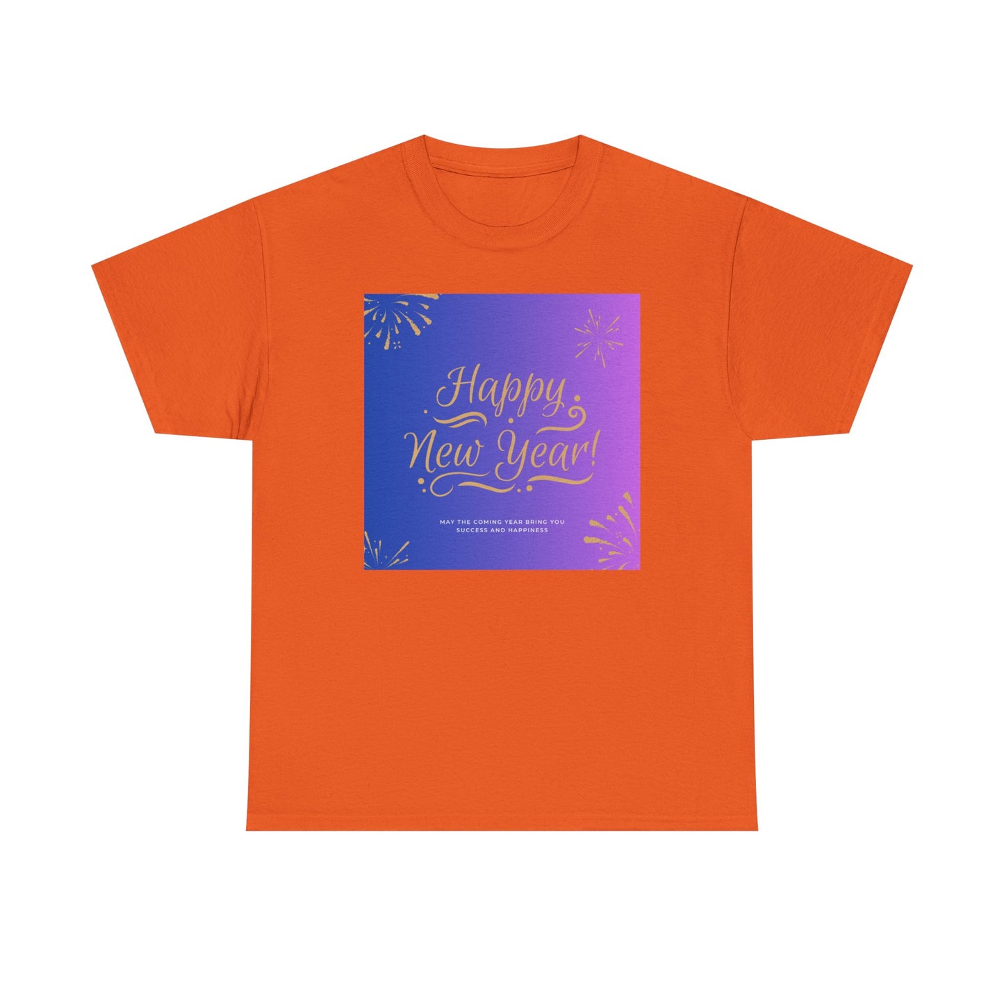 Happy New Year Tee — Festive Gradient Fireworks Holiday T‑Shirt