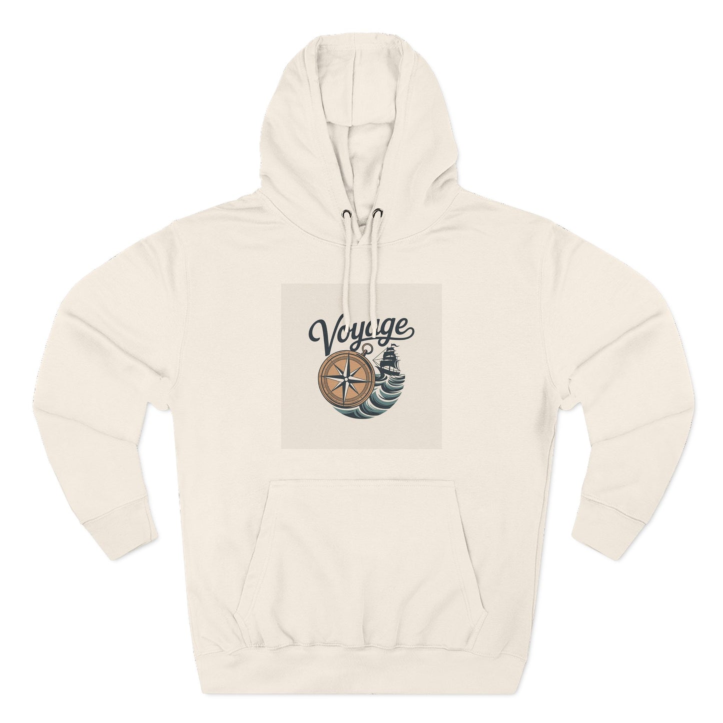 Voyage Compass Hoodie — Nautical Travel Graphic Pullover
