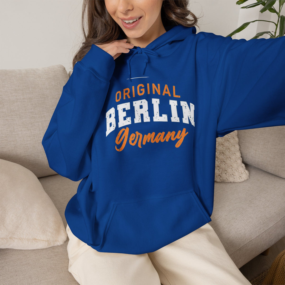 Original Berlin Germany Hoodie — Vintage City Graphic Hooded Sweatshirt
