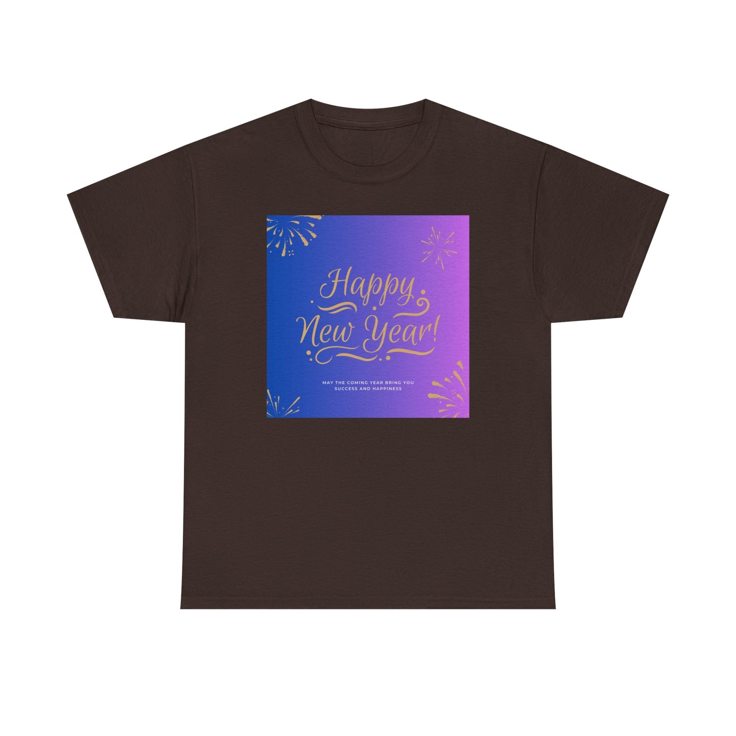 Happy New Year Tee — Festive Gradient Fireworks Holiday T‑Shirt