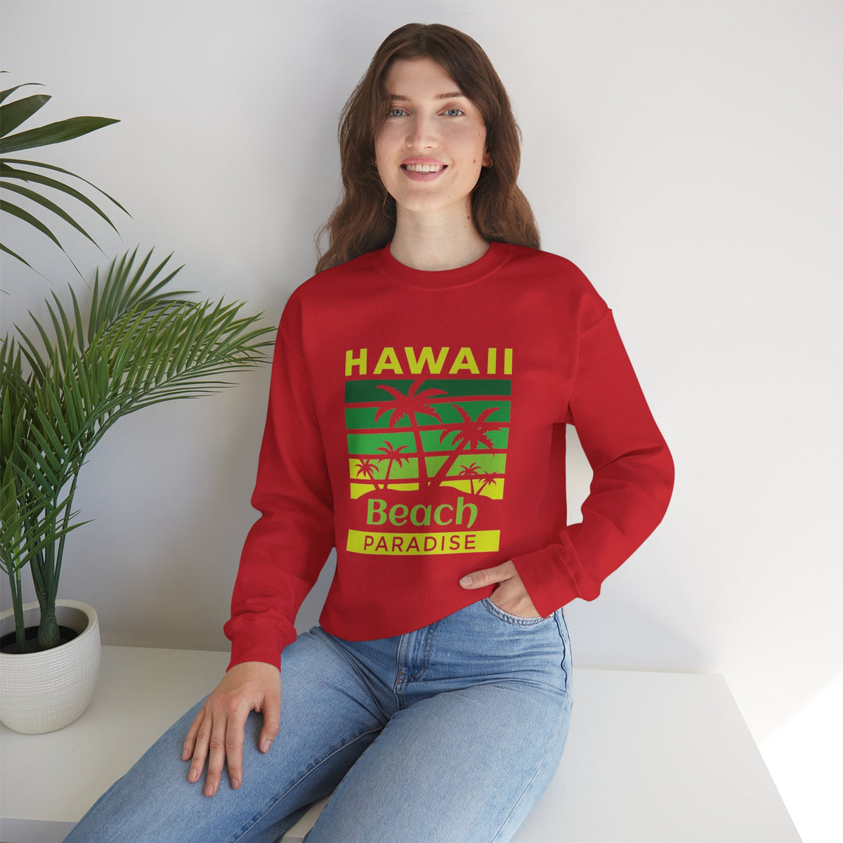 Hawaii Beach Paradise Crewneck Sweatshirt