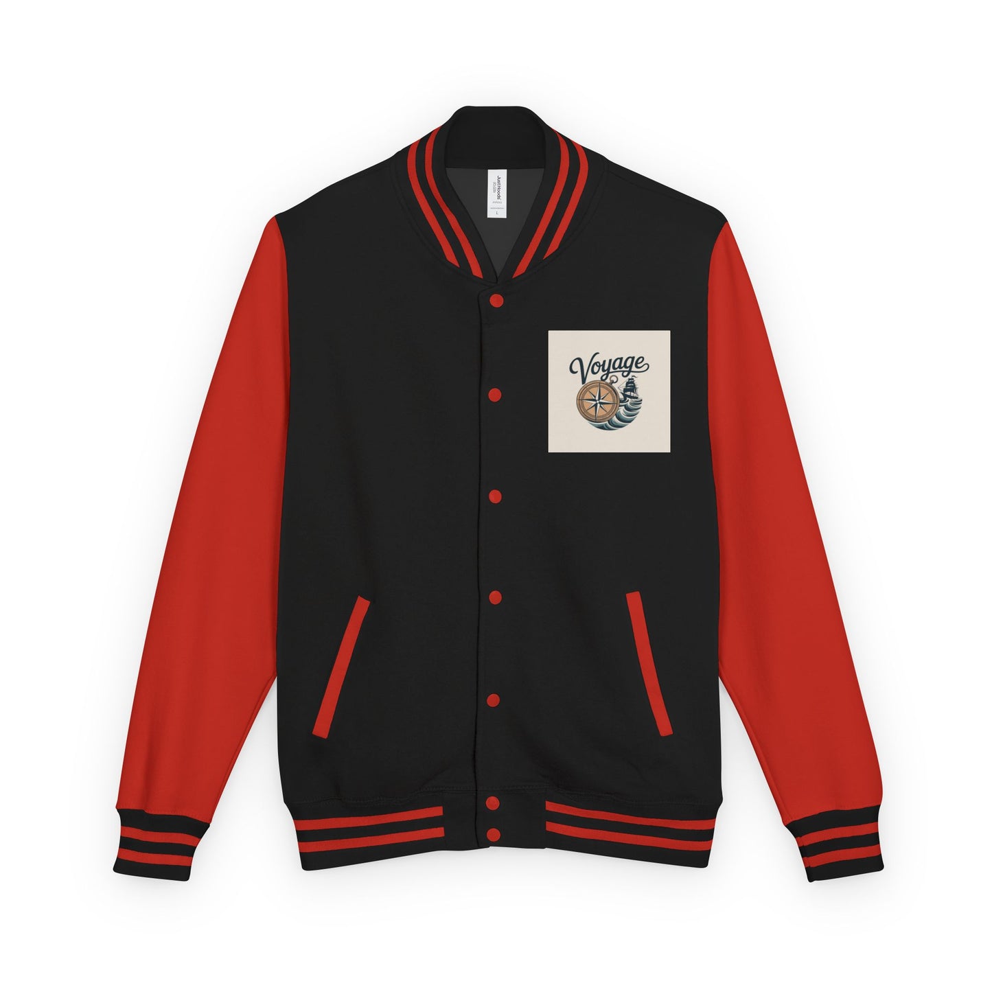 Letterman Jacket — 'Voyage' Nautical Shell Patch Varsity Jacket