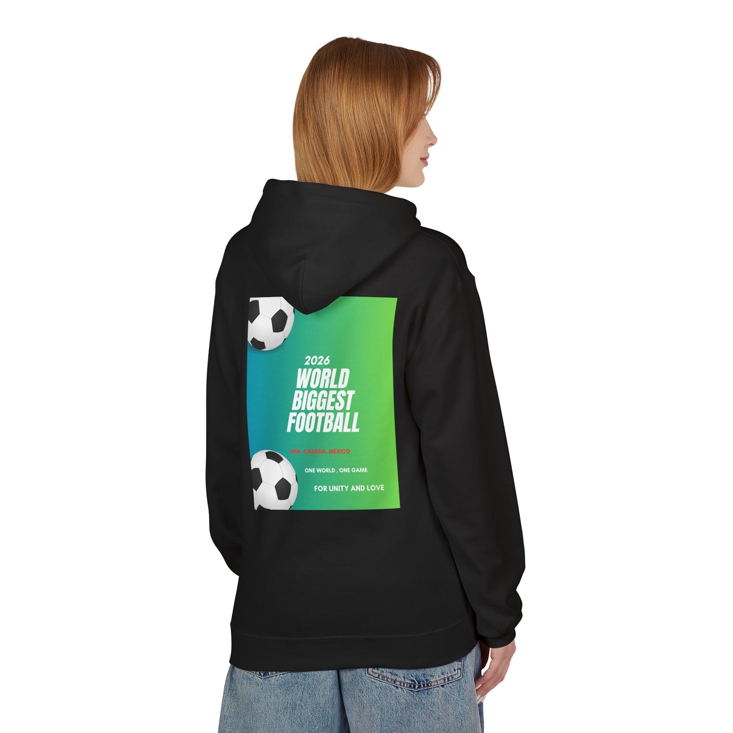 World Biggest Football 2026 Hoodie – Soccer Event Poster Design