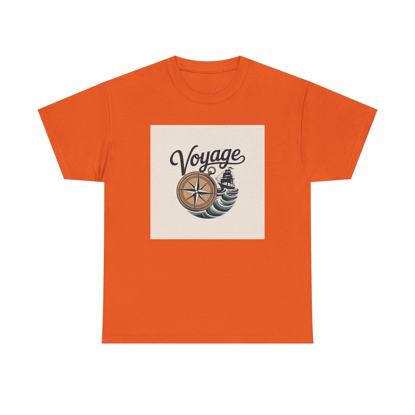 Voyage Nautical Compass T-Shirt — Adventure Beach Travel Graphic Tee
