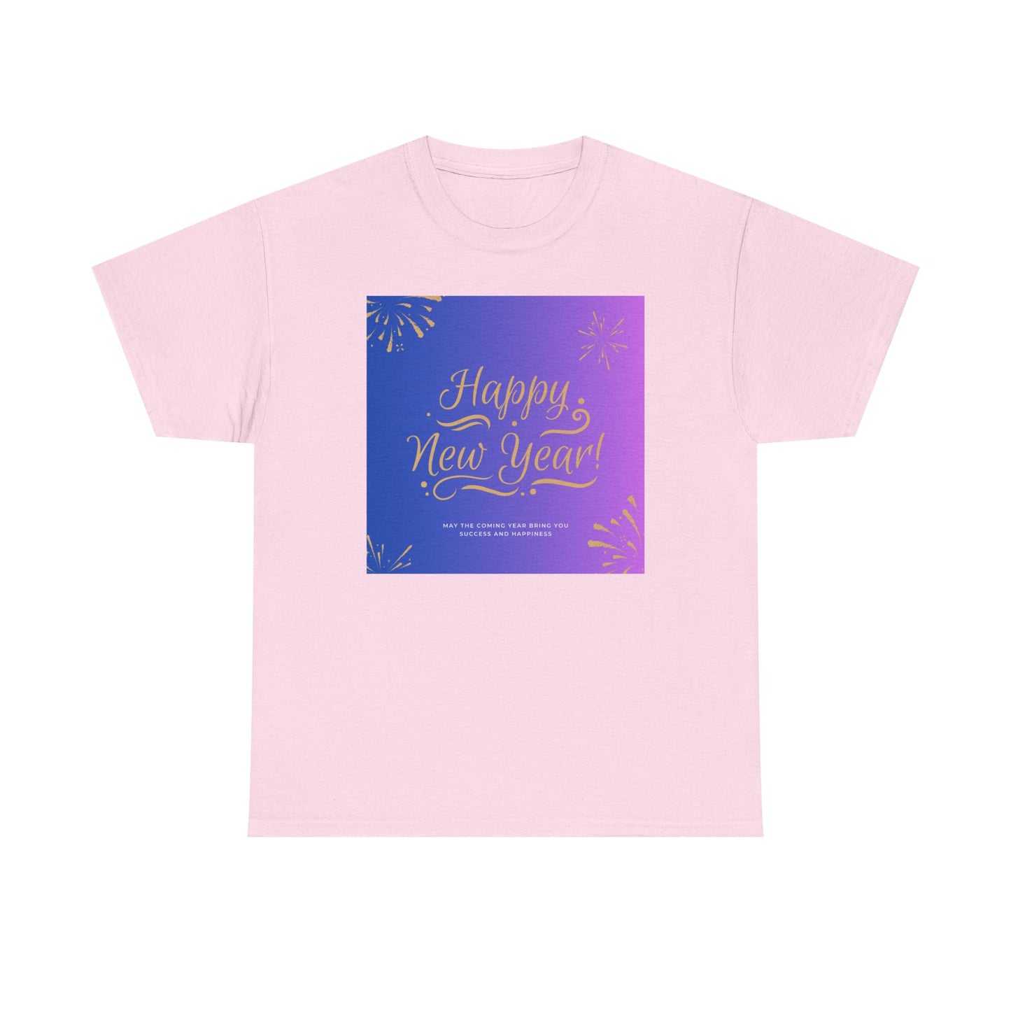 Happy New Year Tee — Festive Gradient Fireworks Holiday T‑Shirt