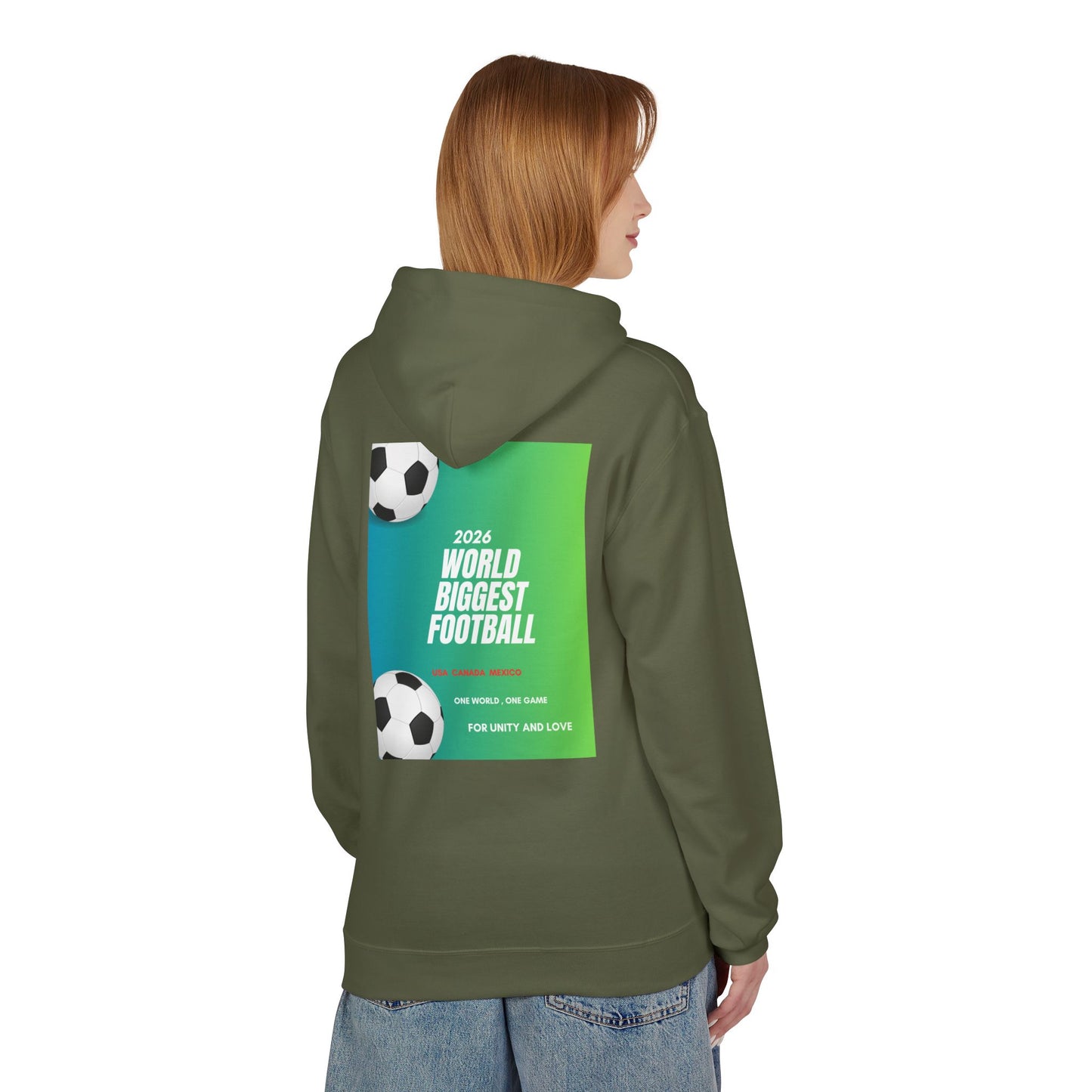 World Biggest Football 2026 Hoodie – Soccer Event Poster Design