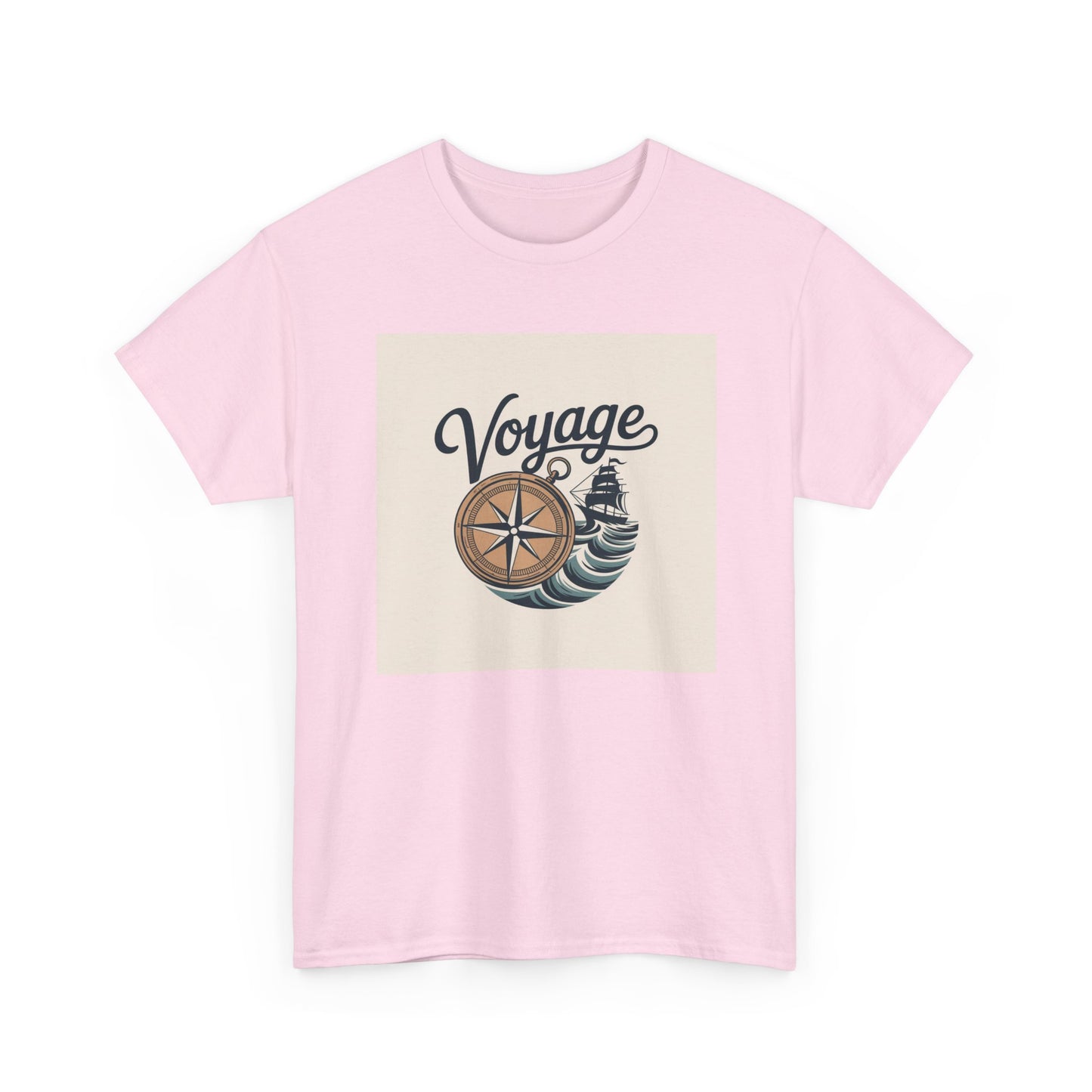 Voyage Nautical Compass T-Shirt — Adventure Beach Travel Graphic Tee