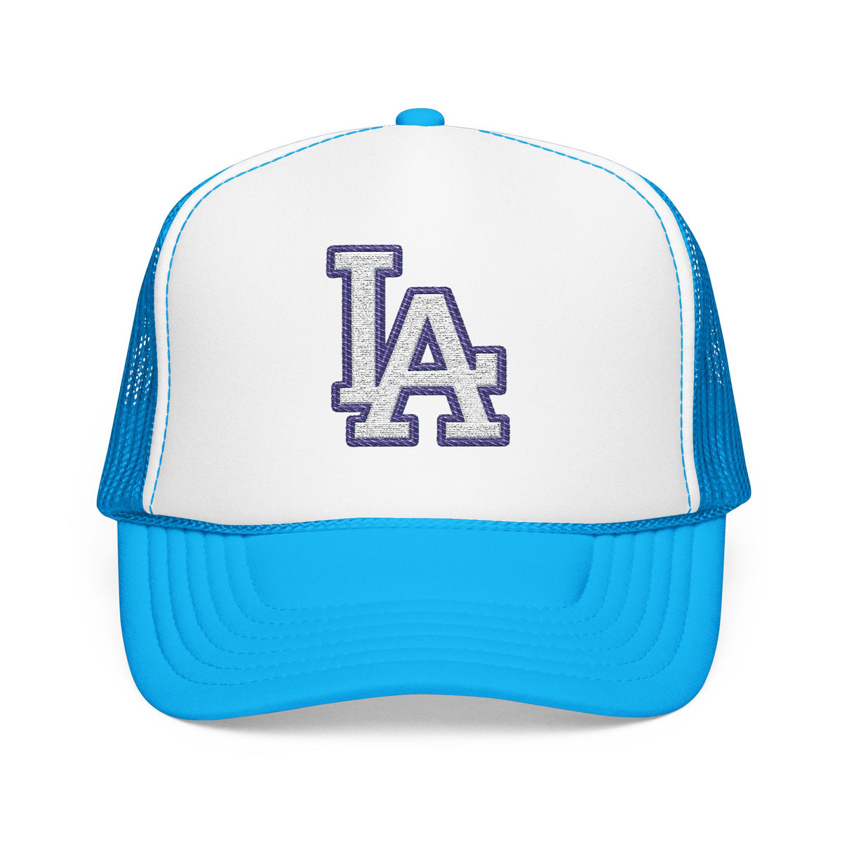 LA logo, Los Angeles California Design, City pride graphic, Varsity style hat cap, T-shirt hoodie POD