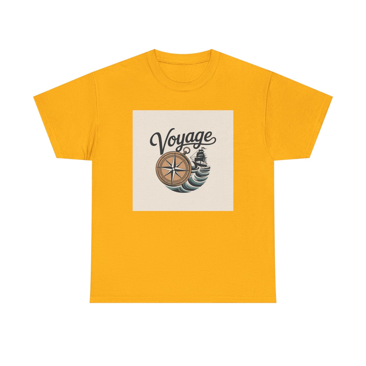 Voyage Nautical Compass T-Shirt — Adventure Beach Travel Graphic Tee