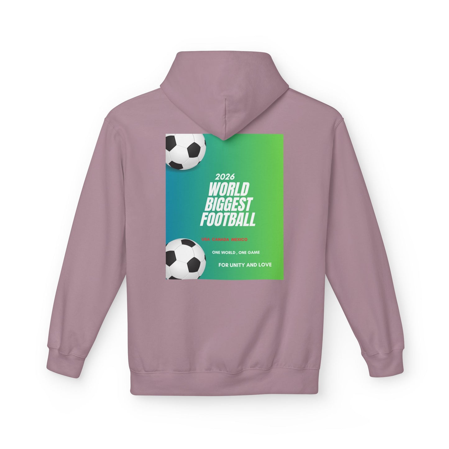 World Biggest Football 2026 Hoodie – Soccer Event Poster Design