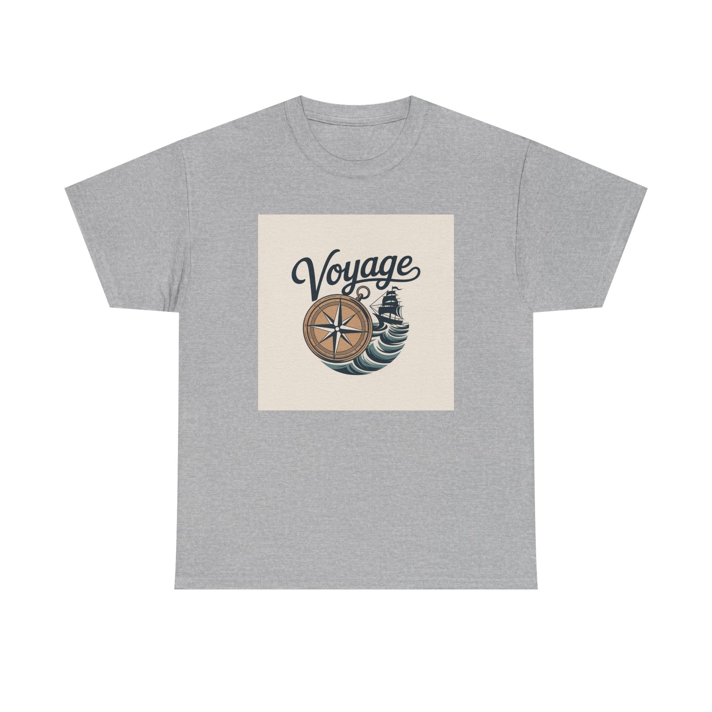 Voyage Nautical Compass T-Shirt — Adventure Beach Travel Graphic Tee