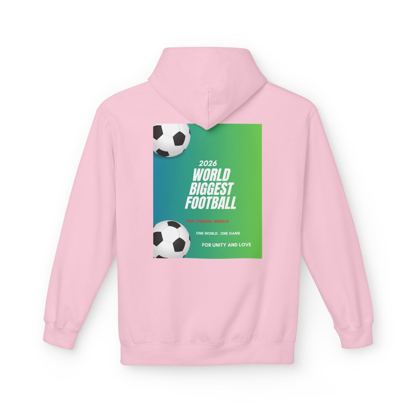World Biggest Football 2026 Hoodie – Soccer Event Poster Design