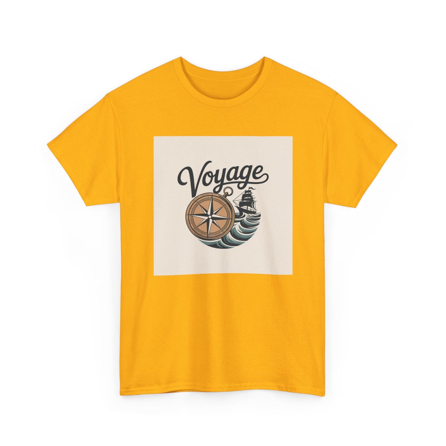 Voyage Nautical Compass T-Shirt — Adventure Beach Travel Graphic Tee