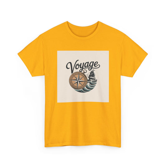 Voyage Nautical Compass T-Shirt — Adventure Beach Travel Graphic Tee
