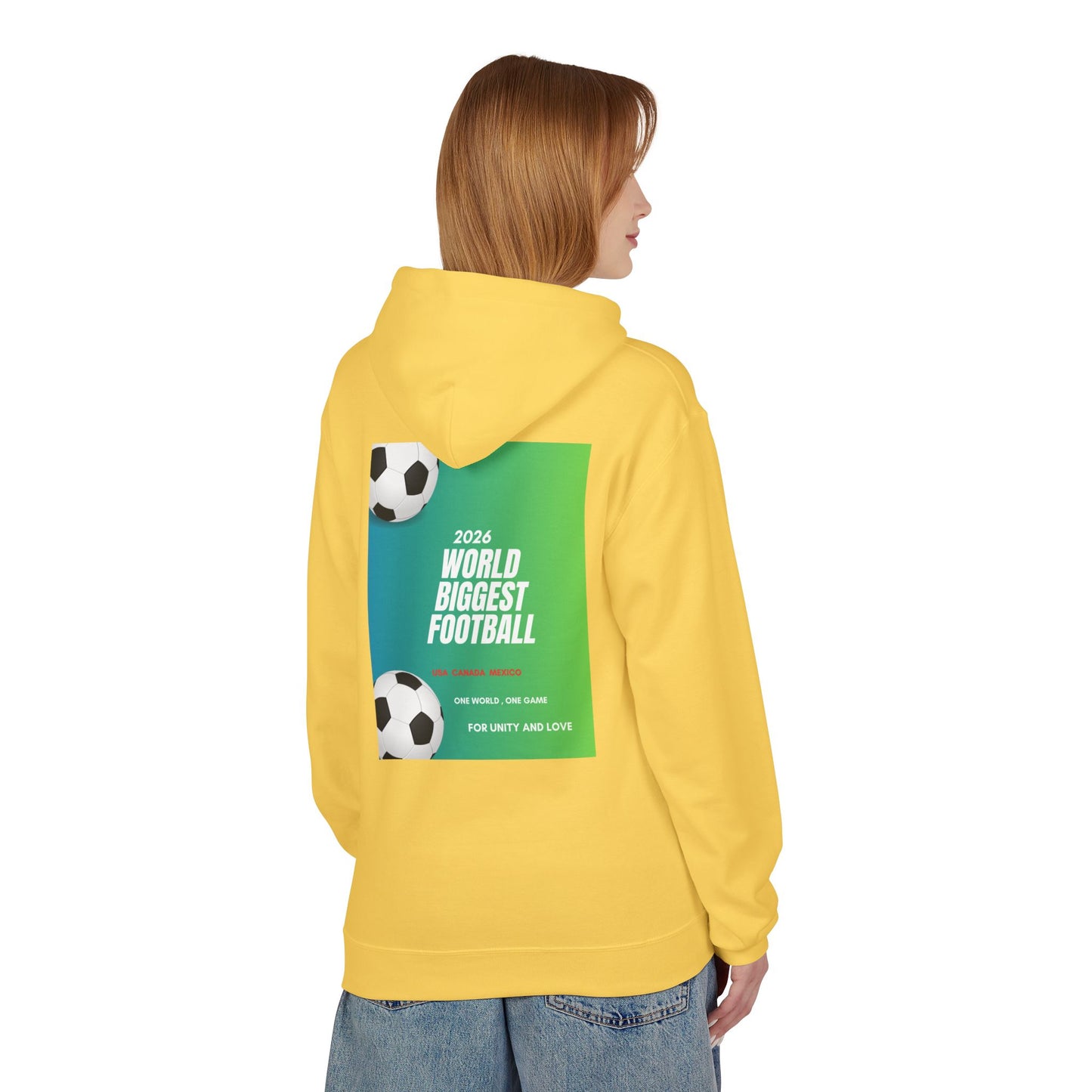World Biggest Football 2026 Hoodie – Soccer Event Poster Design