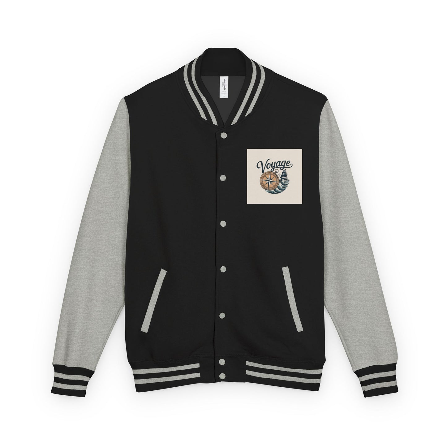 Letterman Jacket — 'Voyage' Nautical Shell Patch Varsity Jacket