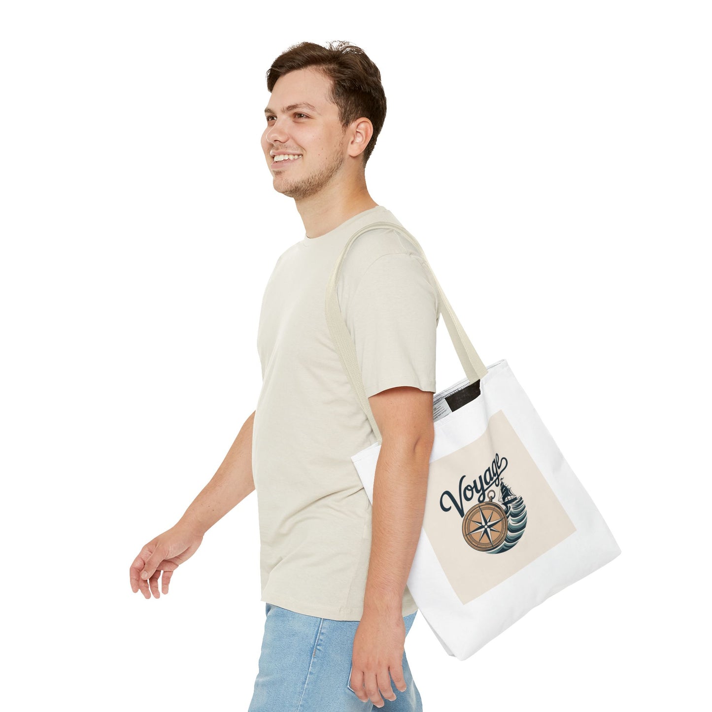 Voyage Compass Tote Bag – Nautical Travel Canvas Tote